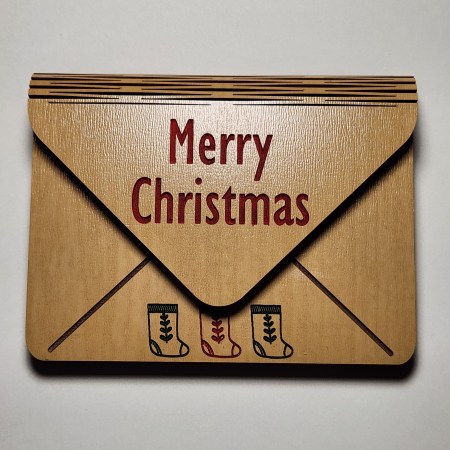 Gift Card Holder- painted/stockings