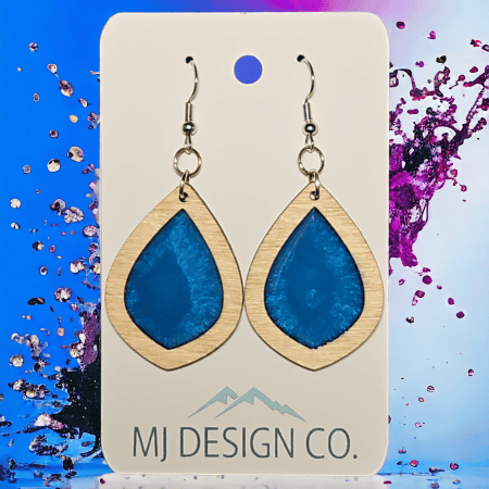 Oak/Blue- resin filled
