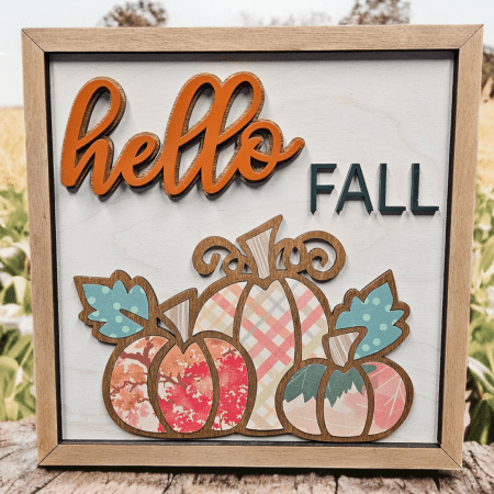 Hello Fall sign