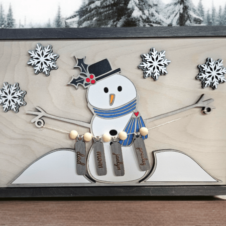 Snowman w/names