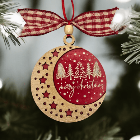 Ornament- Merry Christmas stars