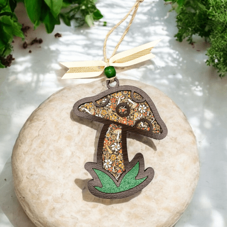 Ornament- Glittery Mushroom