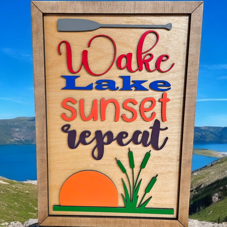 Wake-Lake Sign