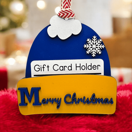 Gift Card Holder- blue/yellow