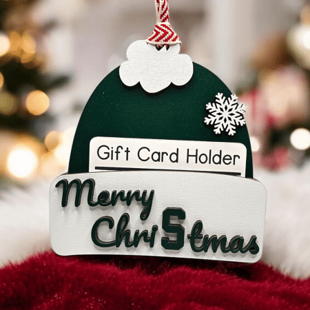 Gift Card Holder- green/white