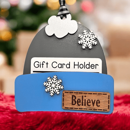 Gift Card Holder- grey/blue