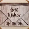 Gift Card Holder - Best Wishes- Metallic