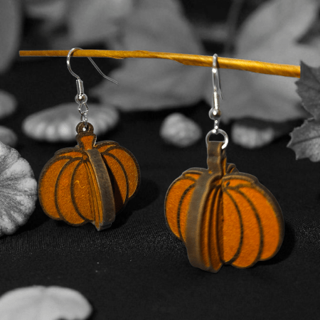 Pumpkin 3D Earrings